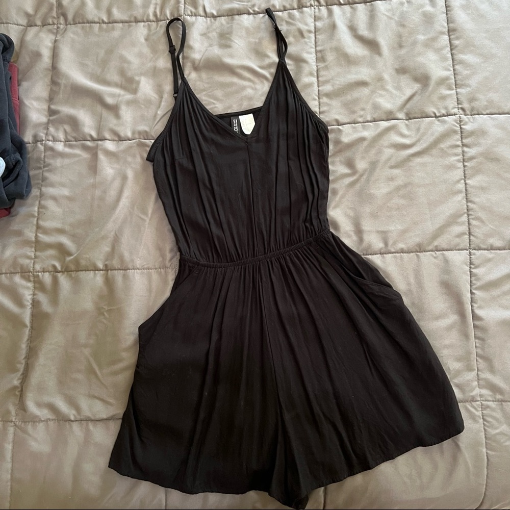 h&m black romper